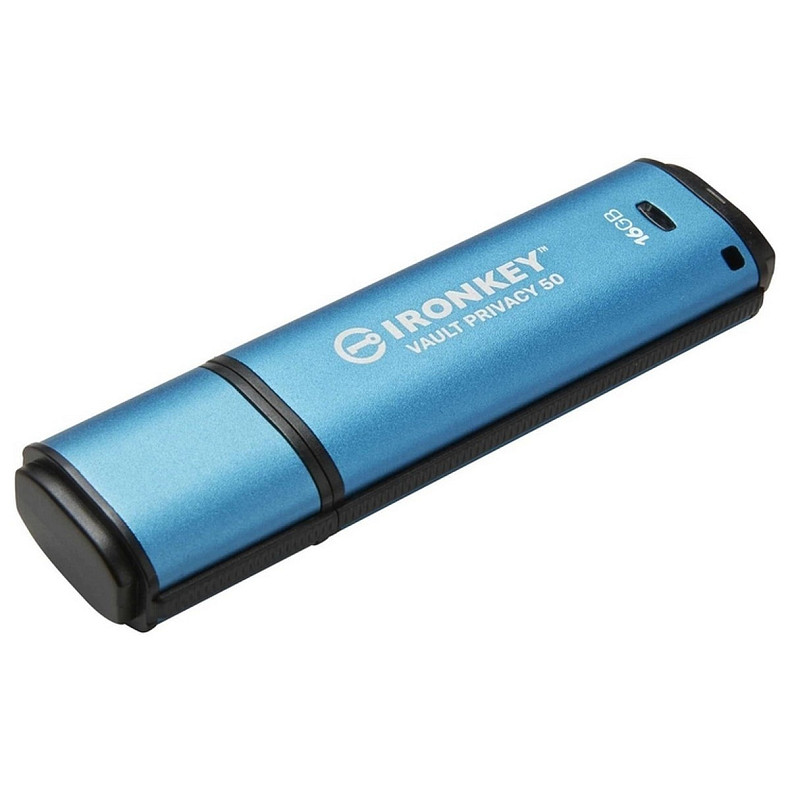 Флеш-накопитель USB3.2 16GB Kingston IronKey Vault Privacy 50 Type-A Blue (IKVP50/16GB)