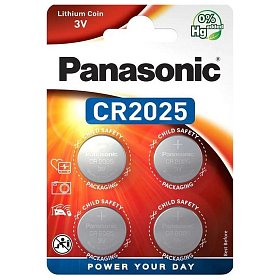 Батарейка Panasonic CR 2025 BL 4шт
