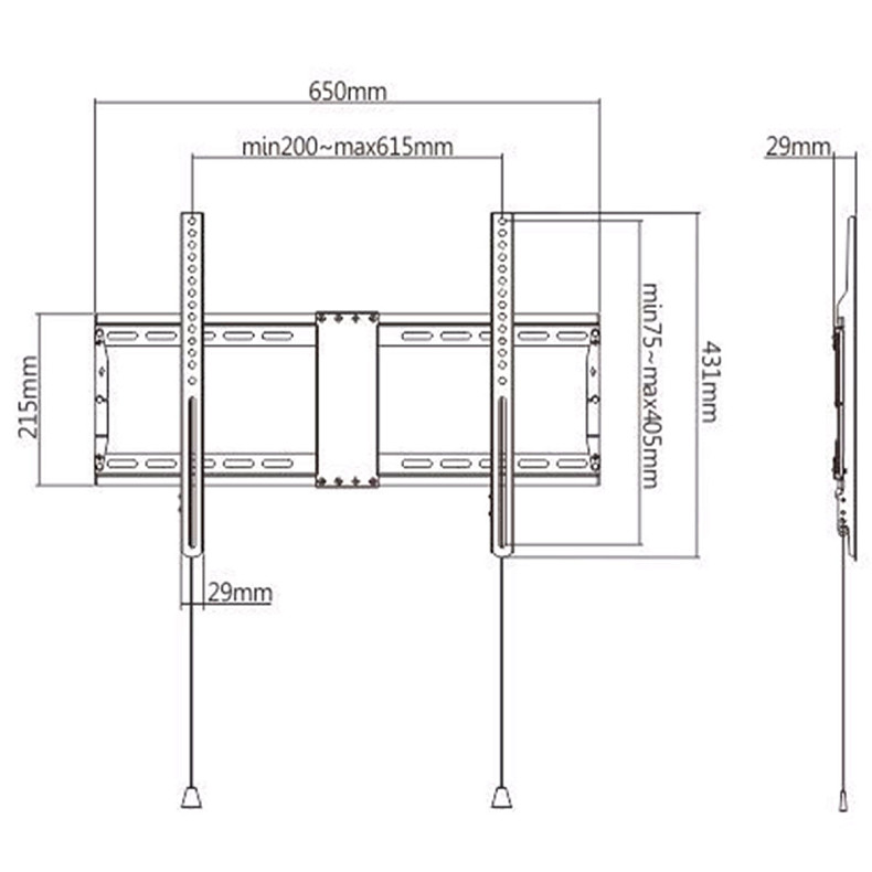 Крепление для TV Gembird WM-80F-01