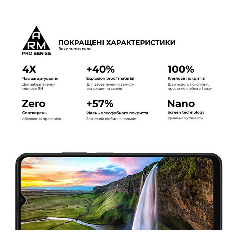 Захисне скло Armorstandart Pro для Oppo A38 Black (ARM71040)