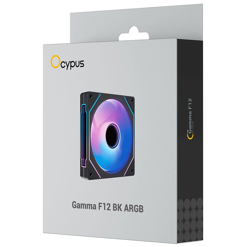 Корпусний вентилятор Ocypus GAMMA F12 BK ARGB 120MM (GAMMA-F12-BK1AM00X-GL)
