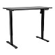 Стол компьютерный 2E СЕ120B-MOTORIZED, регулировка высоты, электропривод 220В, 73/118х120x60см, черный