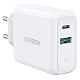 Сетевое зарядное устройство для UGREEN CD170 36W USB + Type-C Charger (Белый)