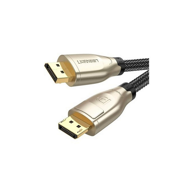 Кабель DisplayPort M - M 2.0 м, V1.4 8K Zinc Alloy Shell DP112 чорний UGREEN