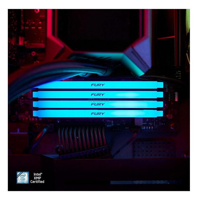 ОЗУ Kingston Fury Beast DDR4 16GB 3200MHz RGB (KF432C16BB12A/16WP)