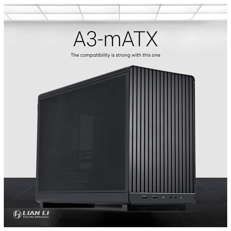 Корпус Lian Li A3-mATX Black (G99.A3X.00)