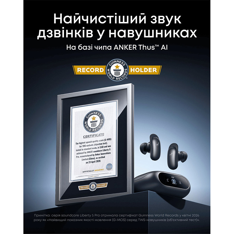 Навушники ANKER SoundСore Liberty 5 Pro Blue (D1203G31)