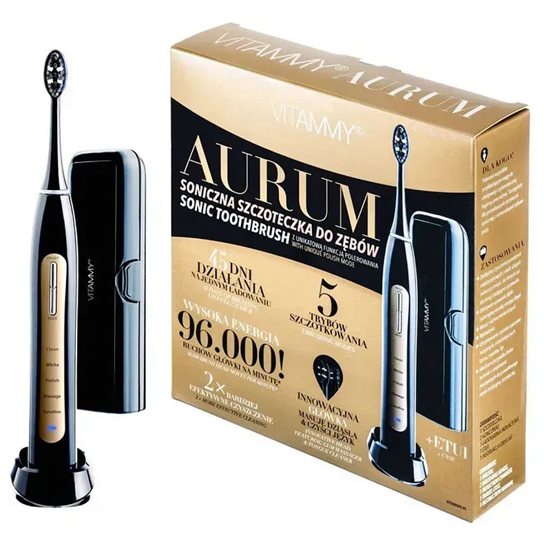 Електрична зубна щітка Vitammy Aurum Black
