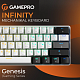Клавіатура GamePro Genesis Infinity MK130BW Black/White