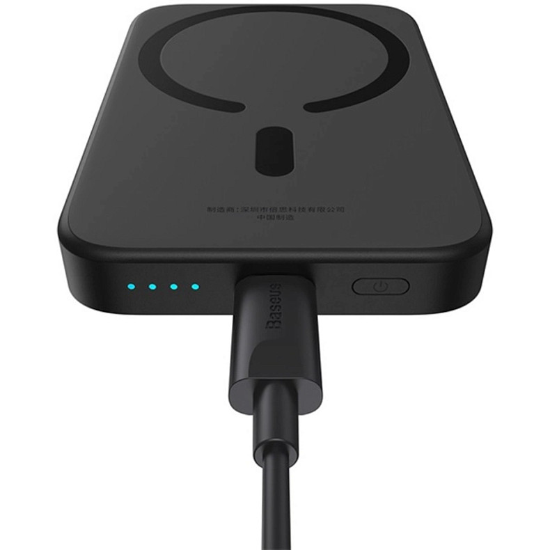 УМБ Baseus Magnetic Wireless Mini Air 6000mAh 20W PD,QC, USB-C In/Out, Qi-15W Black