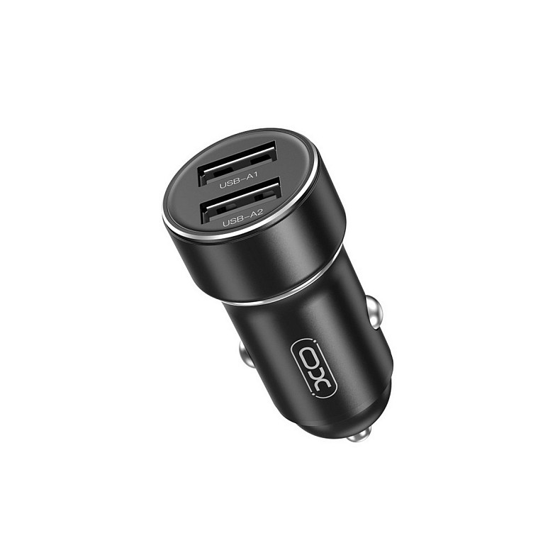 Автомобильное зарядное устройство XO CC53 (2USB-A, 2.4A) Black (CC53.black)