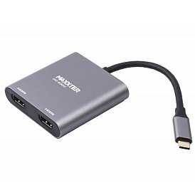 Адаптер-перехідник USB-C на 2 HDMI (2 незалежних екрани)