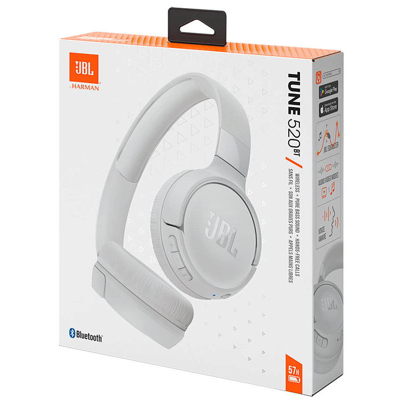 Наушники JBL Tune 520BT White (JBLT520BTWHTEU)