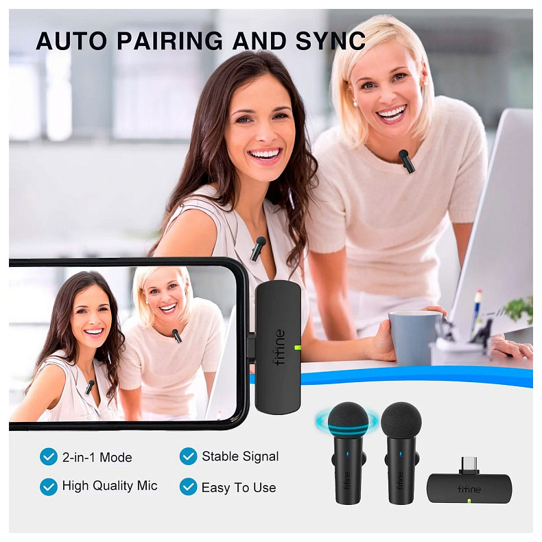 Петличный микрофон Fifine M8