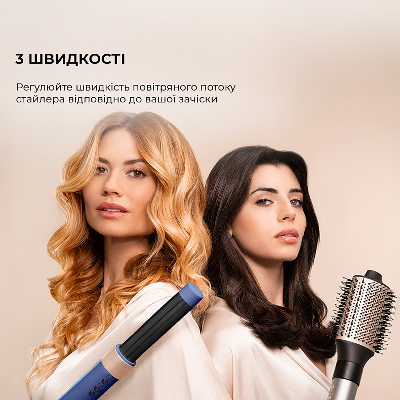 Стайлер CECOTEC Bamba CeramicCare 8in1 AirGlam Blue