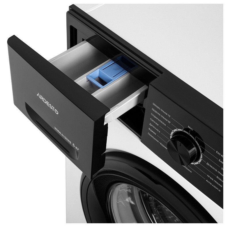 Стиральная машина ARDESTO фронтальная, 6кг, 1200, А++, 45см, дисплей, белый