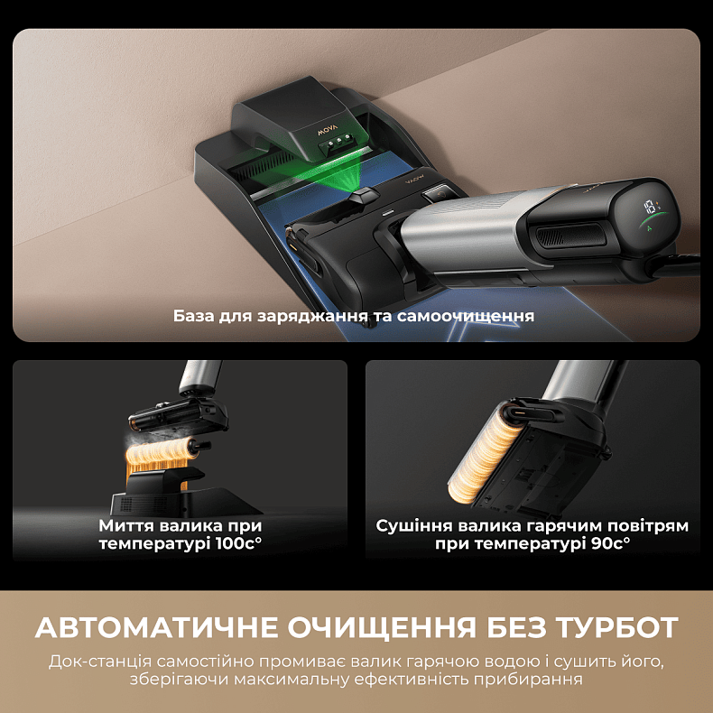 Беспроводной моющий пылесос MOVA X4 Mix