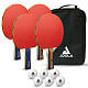 Набор для настольного тенниса Joola Family Advanced 4 Bats 6 Balls (54823)