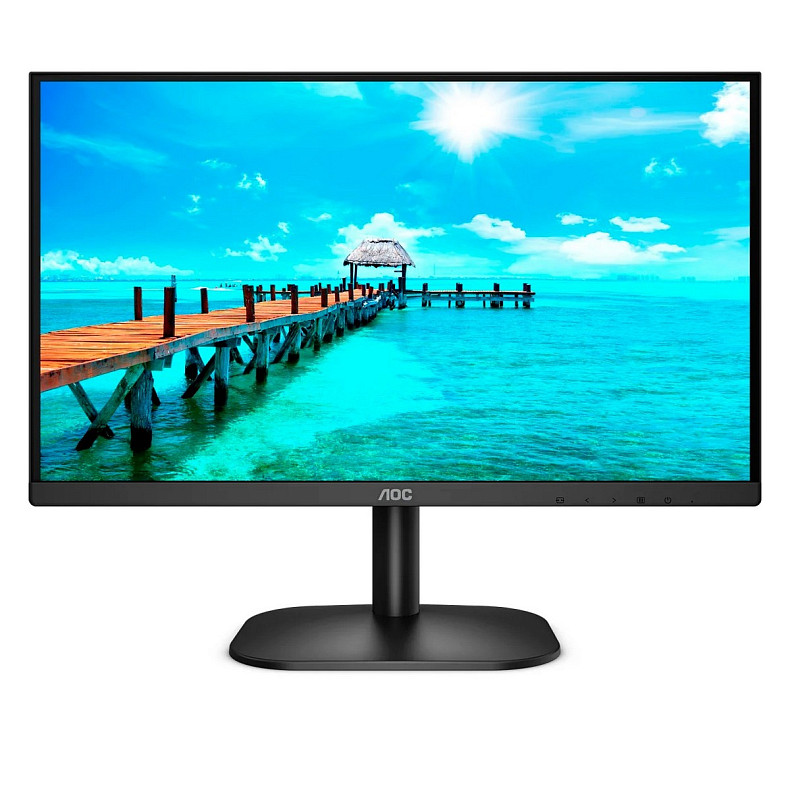 Монитор 21.5" AOC 22B2AM, VA, 75Hz, HDMI, VGA, колонки, черный