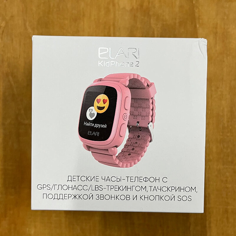 Дитячий смарт-годинник Elari KidPhone 2 Pink з GPS-трекером (KP-2P) - ПУ