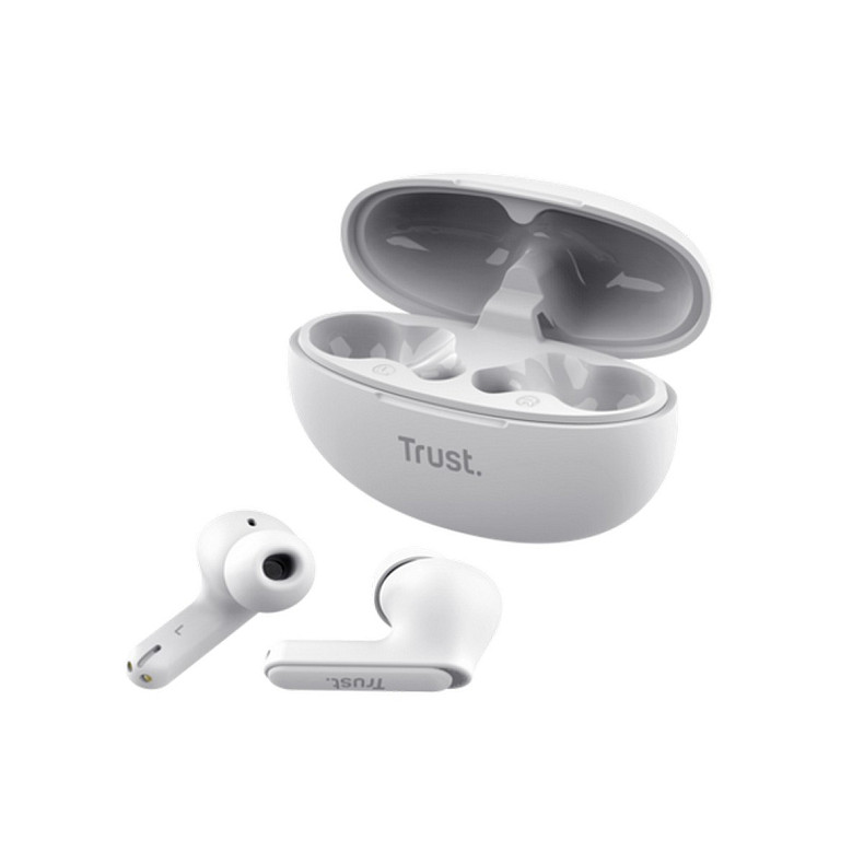 Наушники Trust Yavi Earbuds BT 5.3, ENC, SBC, Mic, Белый