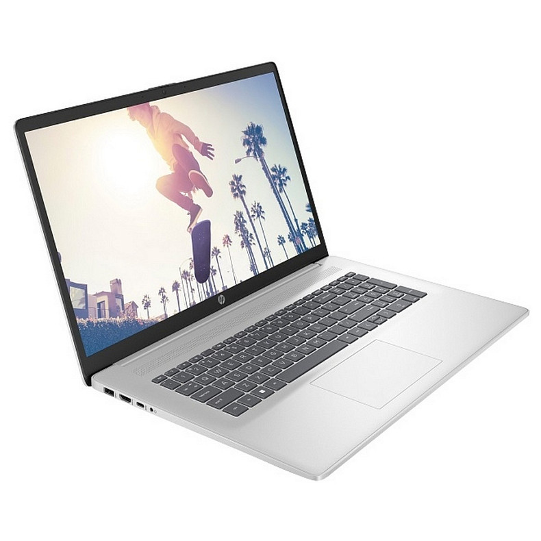 Ноутбук HP 17-cn4044ua 17.3" FHD IPS AG, Intel 3-100U, 16GB, F512GB, UMA, DOS, сріблястий