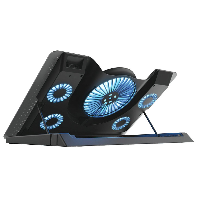 Подставка для ноутбука Trust GXT 1125 Quno Blue LED Black (23581)