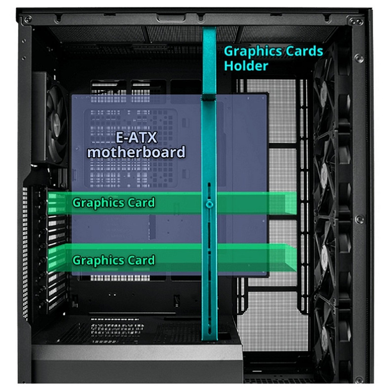 Корпус FSP U500-B без БЖ E-ATX Black
