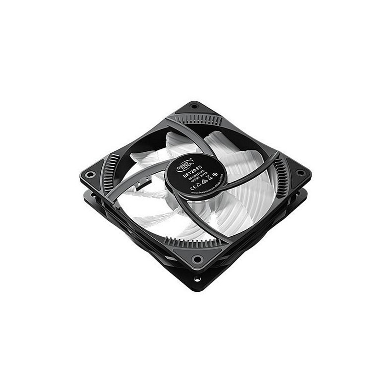 Вентилятор DeepCool RF120FS, 120х120х25 мм, 3-pin, 4-pin, чорний з білим