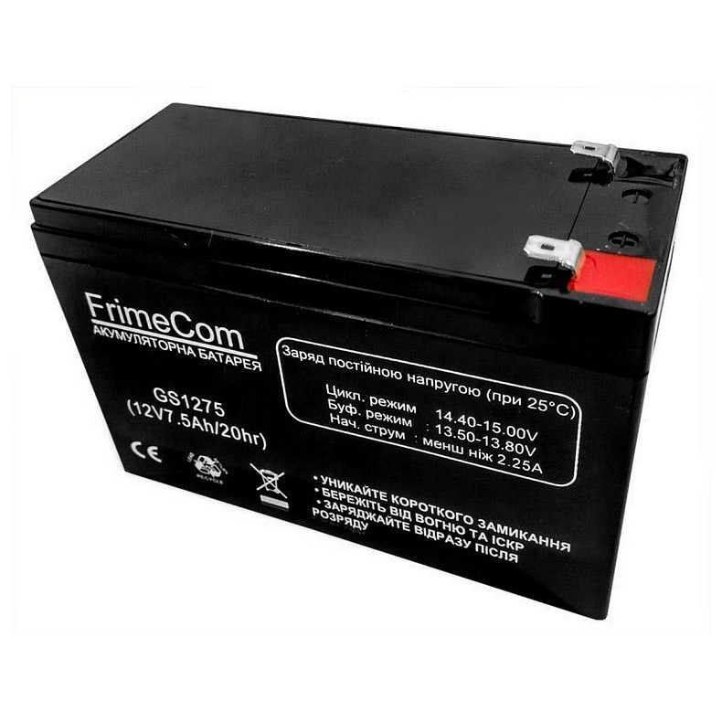 Аккумуляторная батарея FrimeCom 12V 7.5AH AGM (GS1275)