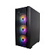 Корпус 1stPlayer X4-4F1 Black 600W