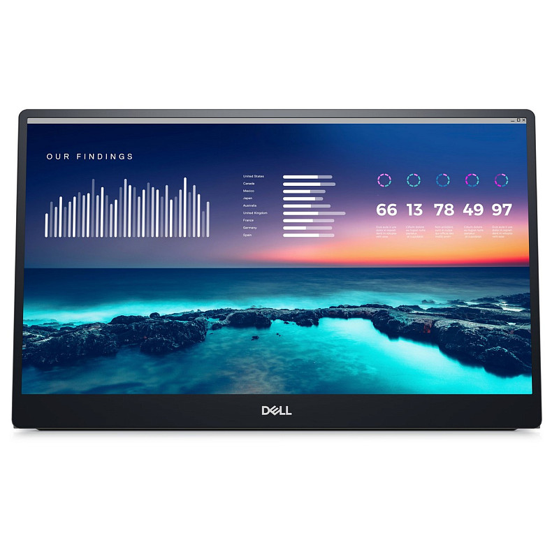 Монітор портативний DELL 14" P1424H 2xUSB-C, IPS