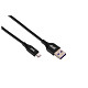 Кабель 2E USB-A > microUSB, 1м, Glow, чорний
