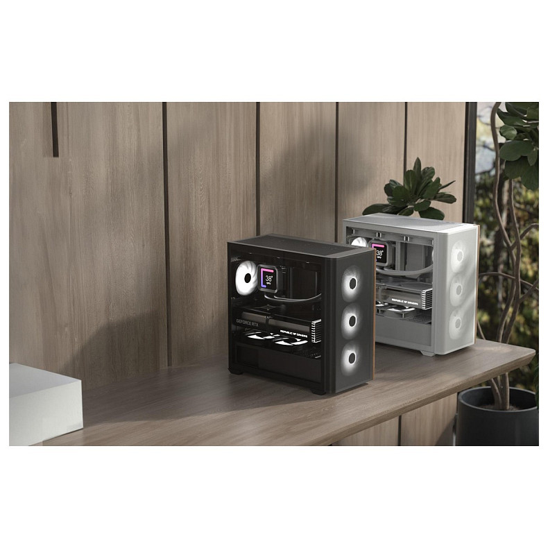 Корпус AeroCool D301A-G-WT-v2 (ACCS-DS03043.21) White без БП