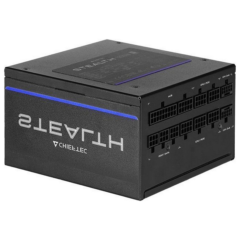 Блок питания CHIEFTEC Stealth (1200W), >92%, 80+ Platinum, 135мм FDB, 1xMB 24pin(20+4), 2xCPU 8pin(