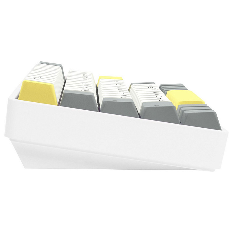 Клавиатура Epomaker EP64 60% Mulan Switch Hot-Swap (2.4G/BT/USB) RGB UA White (EP64-W-M