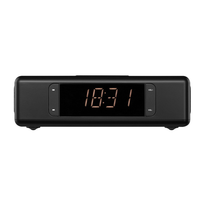 Мультимедійна акустика 2E SmartClock Wireless Charging Black (2E-AS01QIBK)