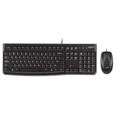 Комплект (клавіатура, миша) Logitech MK120 Black USB (920-002563)