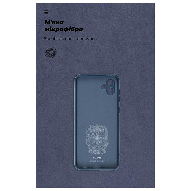 Чохол-накладка Armorstandart Icon для Samsung Galaxy A04 SM-A045 Camera cover Dark Blue (ARM66077)