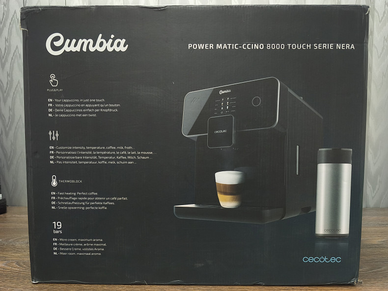 Кавомашина CECOTEC Cumbia Power Matic-ccino 8000 Touch Serie Nera - Уцінка