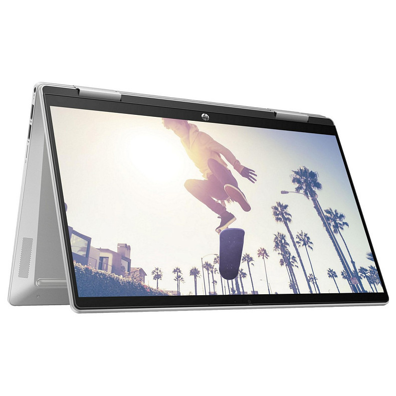 Ноутбук HP Pavilion x360 14-ek2005ru 14" FHD IPS Touch, Intel 5-120U, 16GB, F512GB, UMA, DOS, серебро