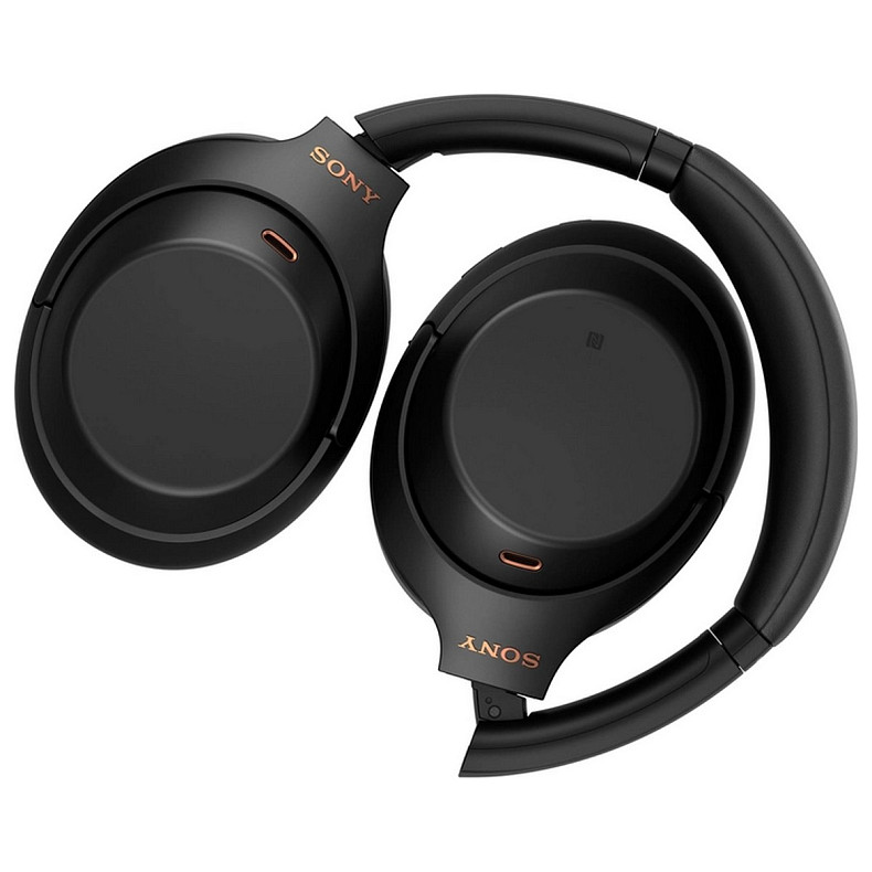 Навушники Over-ear Sony WH-1000XM4 BT 5.0, ANC, Hi-Res, AAC, LDAC, Wireless, Mic, Чорний