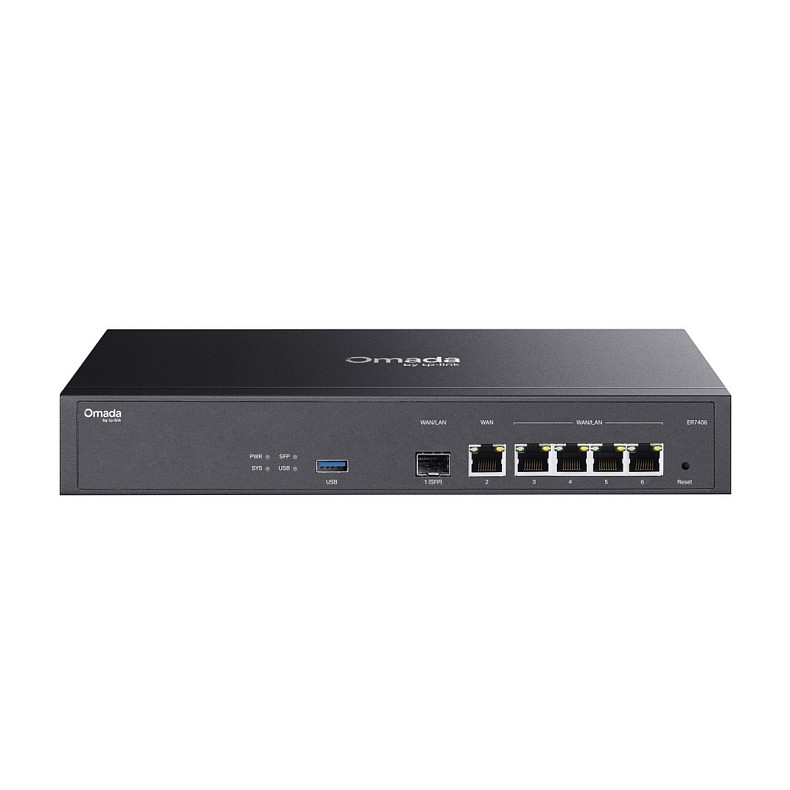 Мультисервісний маршрутизатор TP-LINK ER7406 4xGE LAN/WAN, 1xGE WAN, 1xSFP, 1xUSB3.0