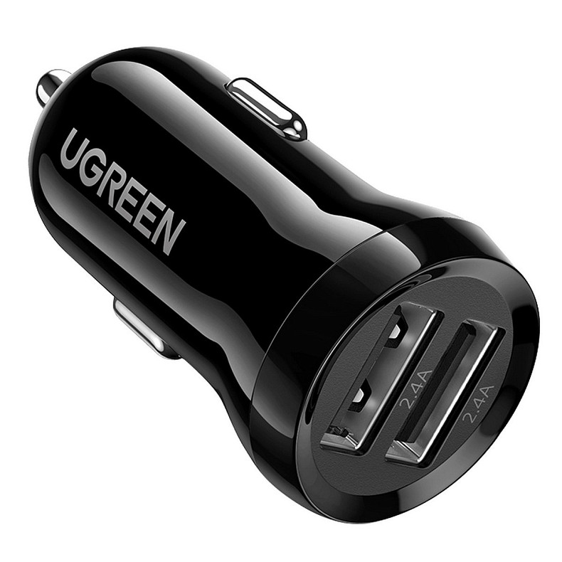 Автомобільний зарядний пристрій UGREEN ED018 24W 2xUSB Car Charger (Чорний)