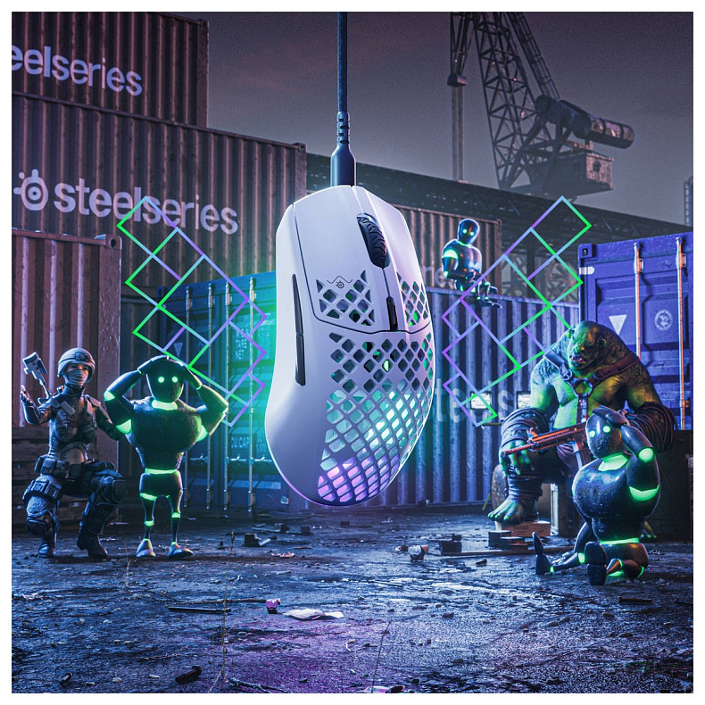 Мышь SteelSeries Aerox 3 (62603) White USB