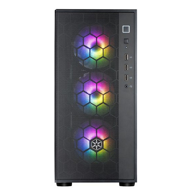 Корпус SilverStone FARA FAR1B-PRO-V2, без БЖ, 2xUSB3.0, 1xUSB2.0, 4x120mm ARGB fan, TG Side Panel