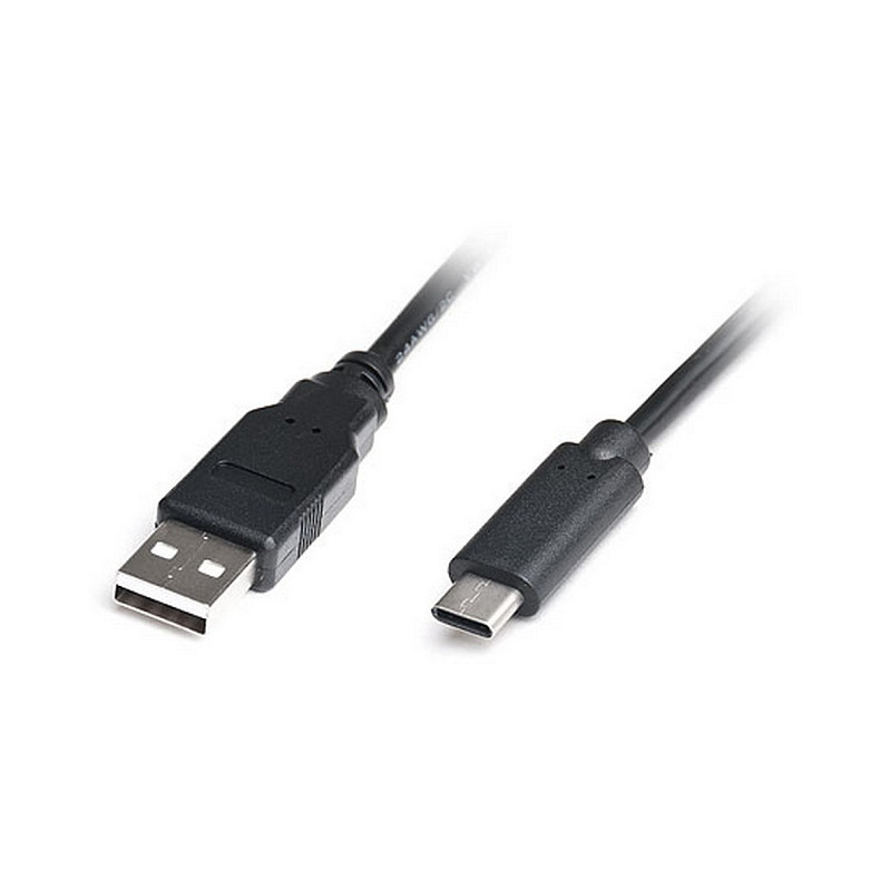 Кабель REAL-EL USB2.0 AM-Type C 1m, черний