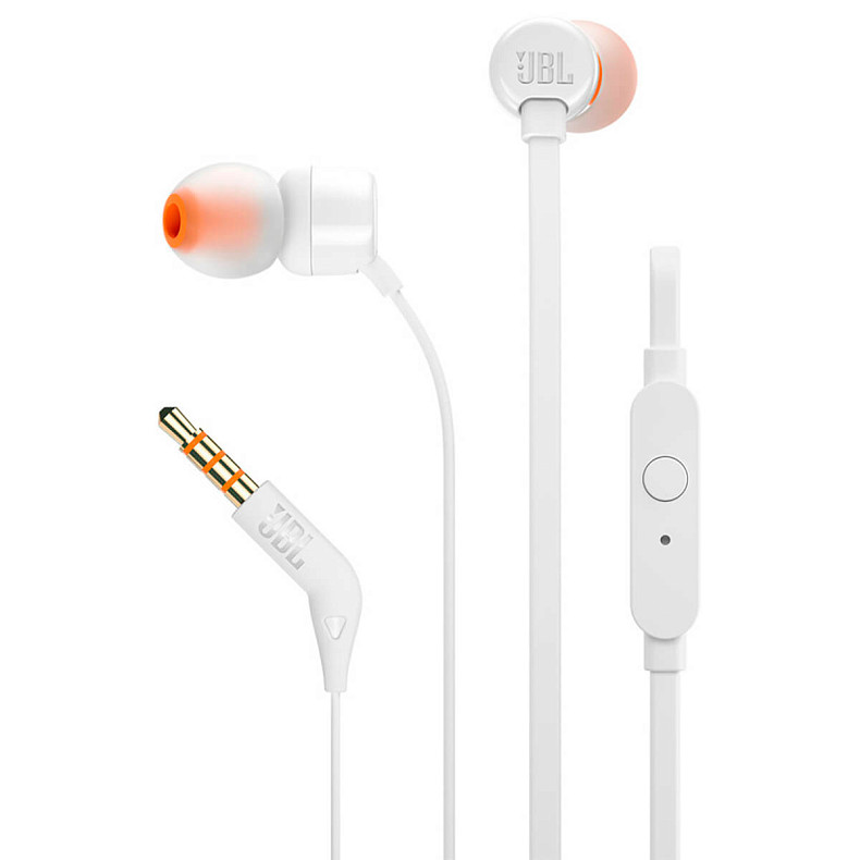 Наушники JBL T110 White (JBLT110WHT)