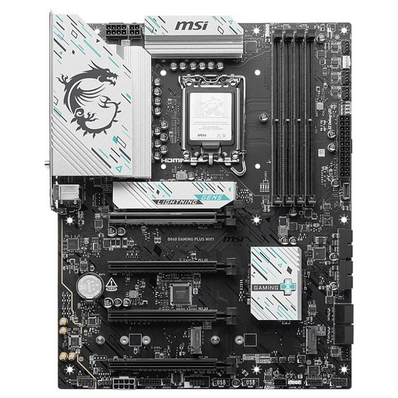 Материнская плата MSI B860 GAMING PLUS WIFI s1851 B860 4xDDR5 M.2 HDMI DP WiFi BT ATX