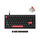 Клавиатура механическая Lemokey X4 84Key, Keychron Red, USB-A, QMK/VIA, Hot-Swap, EN/UKR, RGB, черный